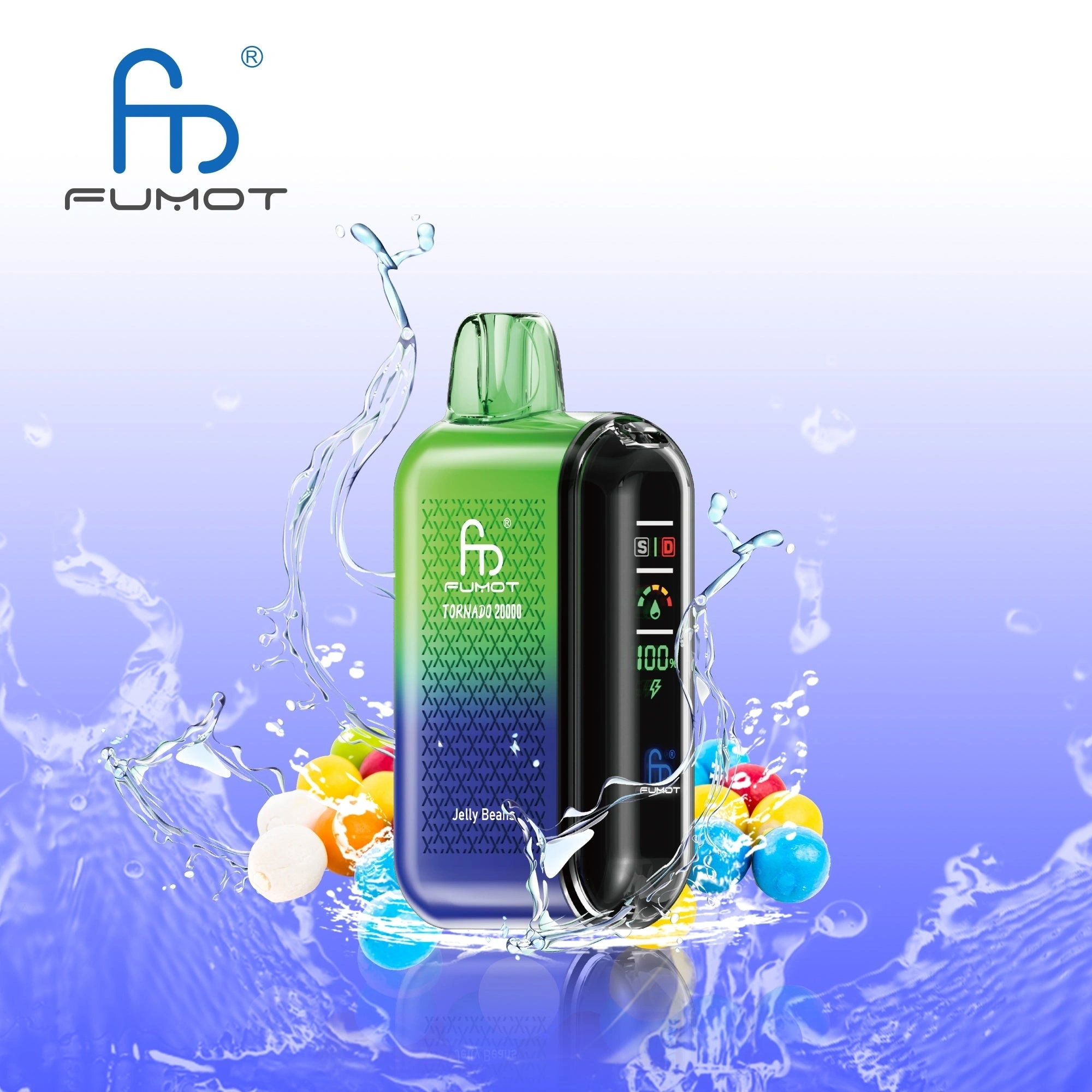Fumot Tornado 20000 Puffs｜日本7〜10日到着・20,000パフ大容量・デュアルメッシュ＆スマートディスプレイ搭載デバイス