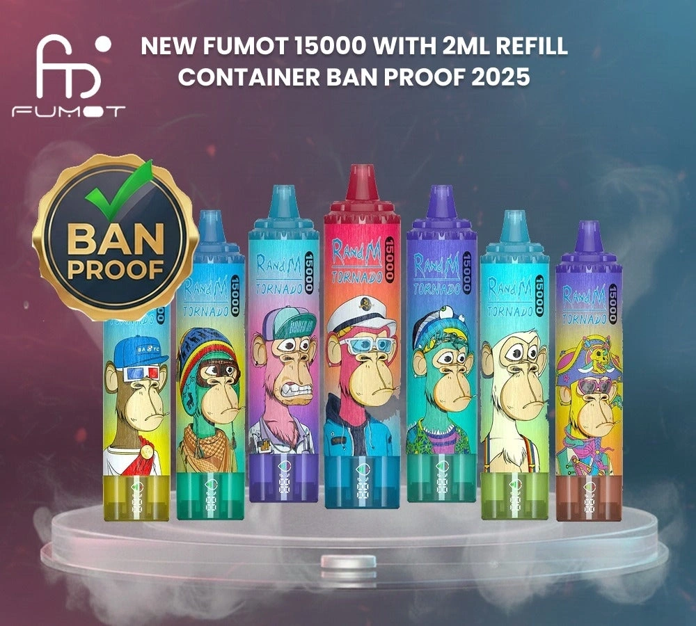 RandM Fumot Tornado 15000 Puffs｜日本7〜10日到着・15,000パフ大容量・デジタル表示＆メッシュコイル搭載デバイス