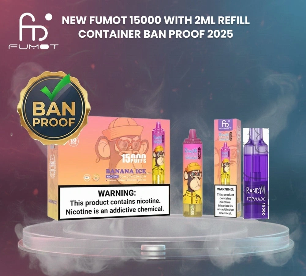 RandM Fumot Tornado 15000 Puffs｜日本7〜10日到着・15,000パフ大容量・デジタル表示＆メッシュコイル搭載デバイス