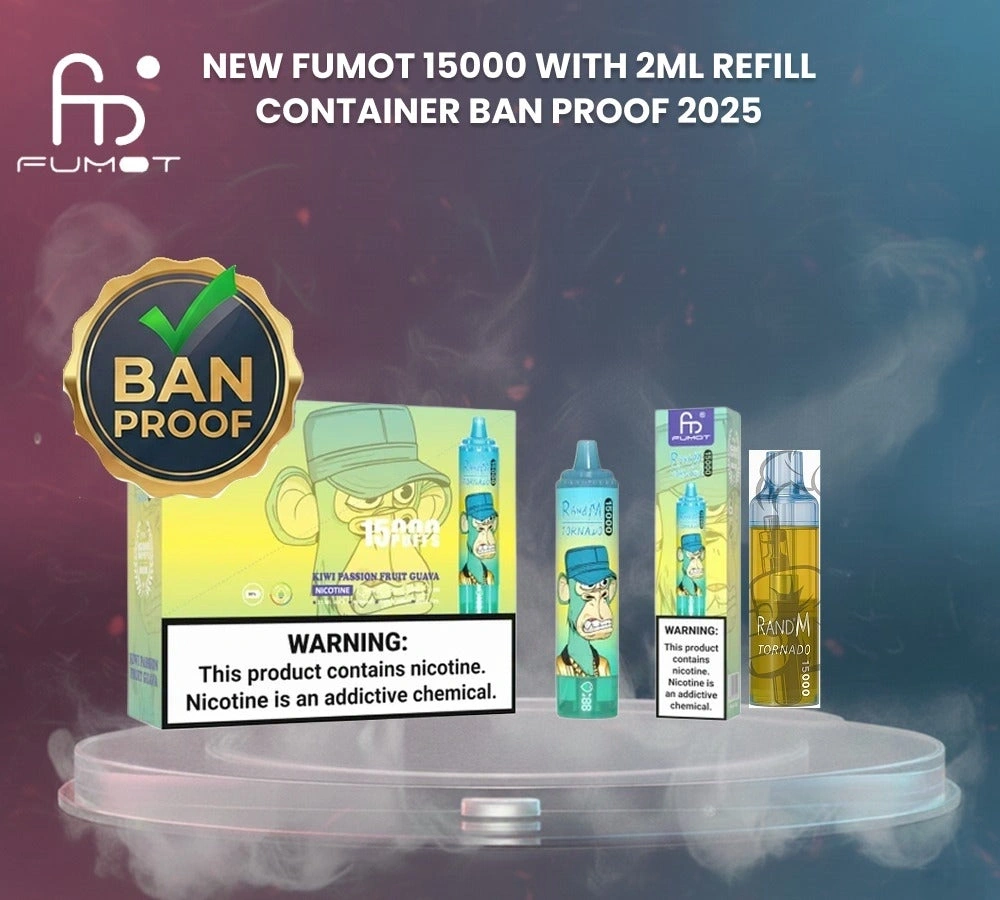RandM Fumot Tornado 15000 Puffs｜日本7〜10日到着・15,000パフ大容量・デジタル表示＆メッシュコイル搭載デバイス