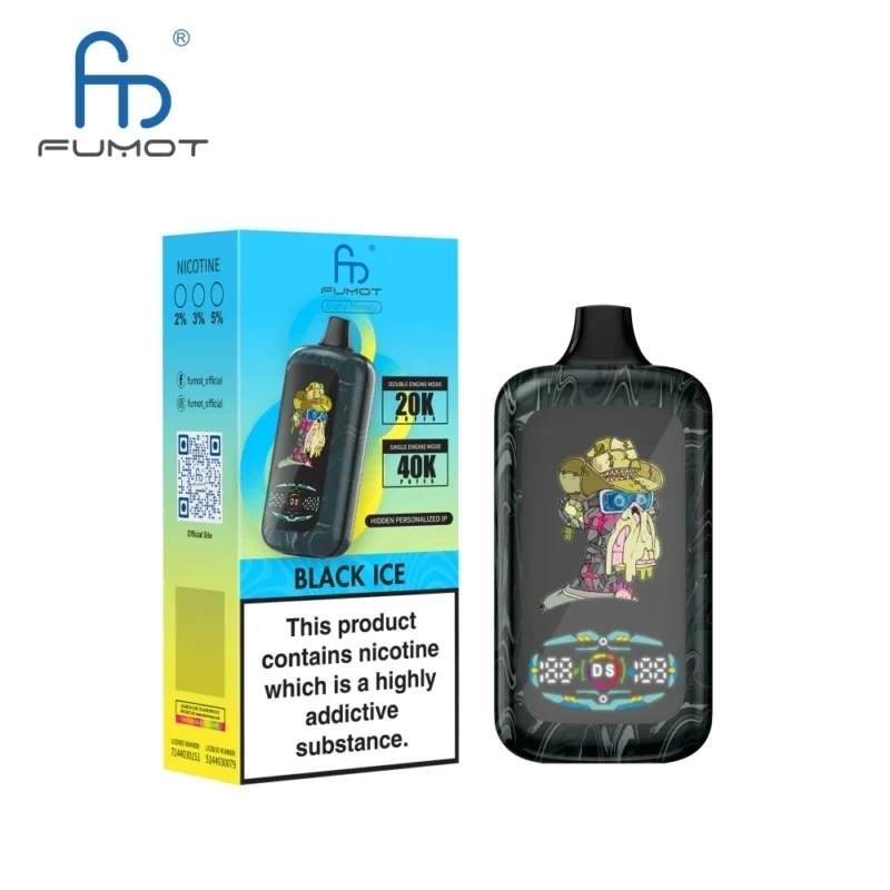 Fumot Digital Monkey 40000 Puffs｜日本7〜10日到着・40,000パフ大容量・デジタル表示搭載スマートデバイス  7～10営業日で到着します