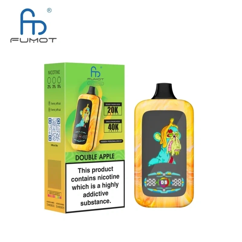 Fumot Digital Monkey 40000 Puffs｜日本7〜10日到着・40,000パフ大容量・デジタル表示搭載スマートデバイス  7～10営業日で到着します
