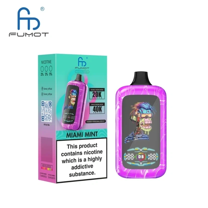 Fumot Digital Monkey 40000 Puffs｜日本7〜10日到着・40,000パフ大容量・デジタル表示搭載スマートデバイス  7～10営業日で到着します