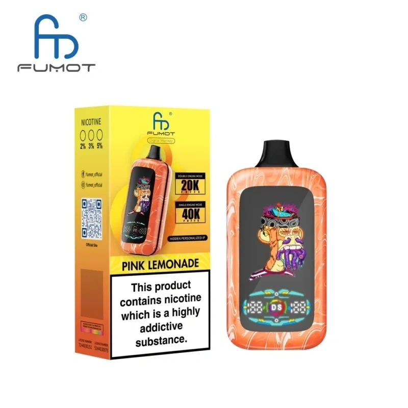 Fumot Digital Monkey 40000 Puffs｜日本7〜10日到着・40,000パフ大容量・デジタル表示搭載スマートデバイス  7～10営業日で到着します