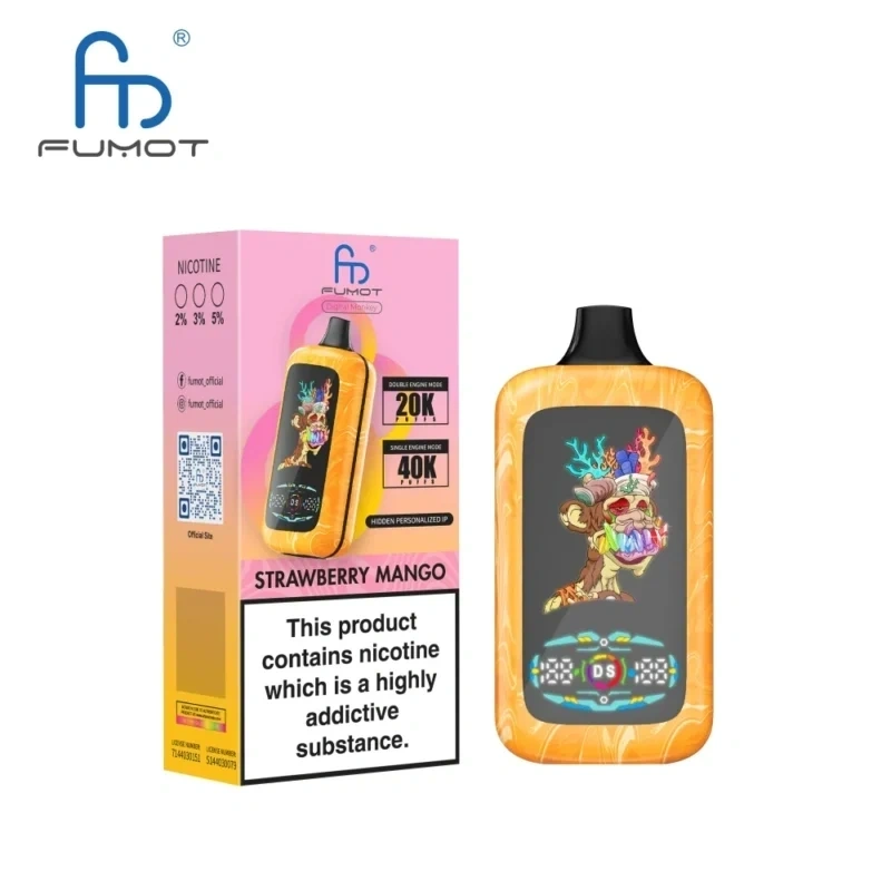 Fumot Digital Monkey 40000 Puffs｜日本7〜10日到着・40,000パフ大容量・デジタル表示搭載スマートデバイス  7～10営業日で到着します