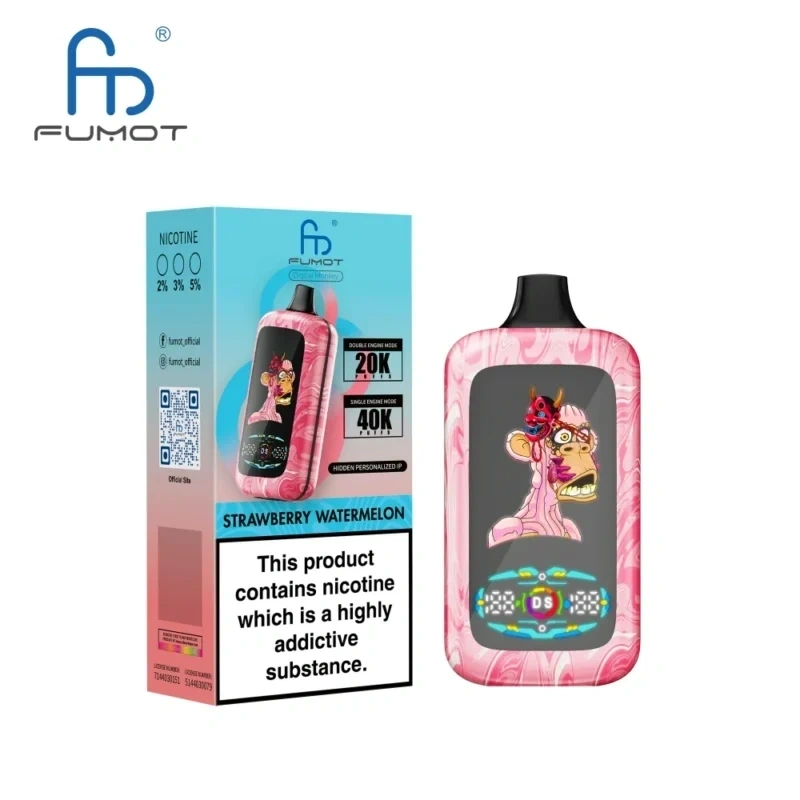 Fumot Digital Monkey 40000 Puffs｜日本7〜10日到着・40,000パフ大容量・デジタル表示搭載スマートデバイス  7～10営業日で到着します