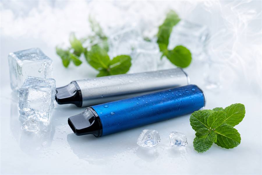 icy mint disposable vape devices with cool flavour styling