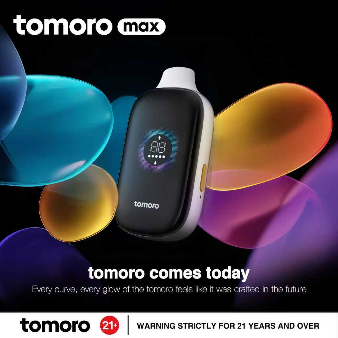 TOMORO MAX 15000 Puffs – 2700mAh Battery, Smart Display & 14 Flavours