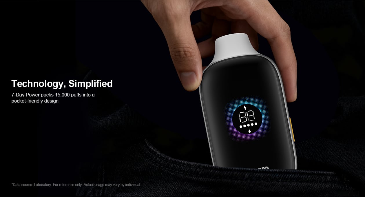 Vape specification and technology poster for reading product details