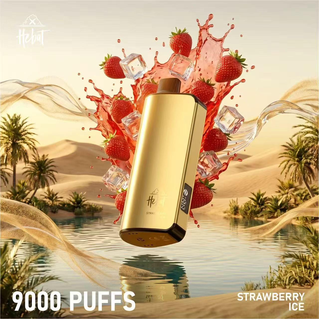 HEBAT 9000 Puffs Australia – 2350mAh Battery, 22ml E-Liquid, LED Display & 10 Flavours