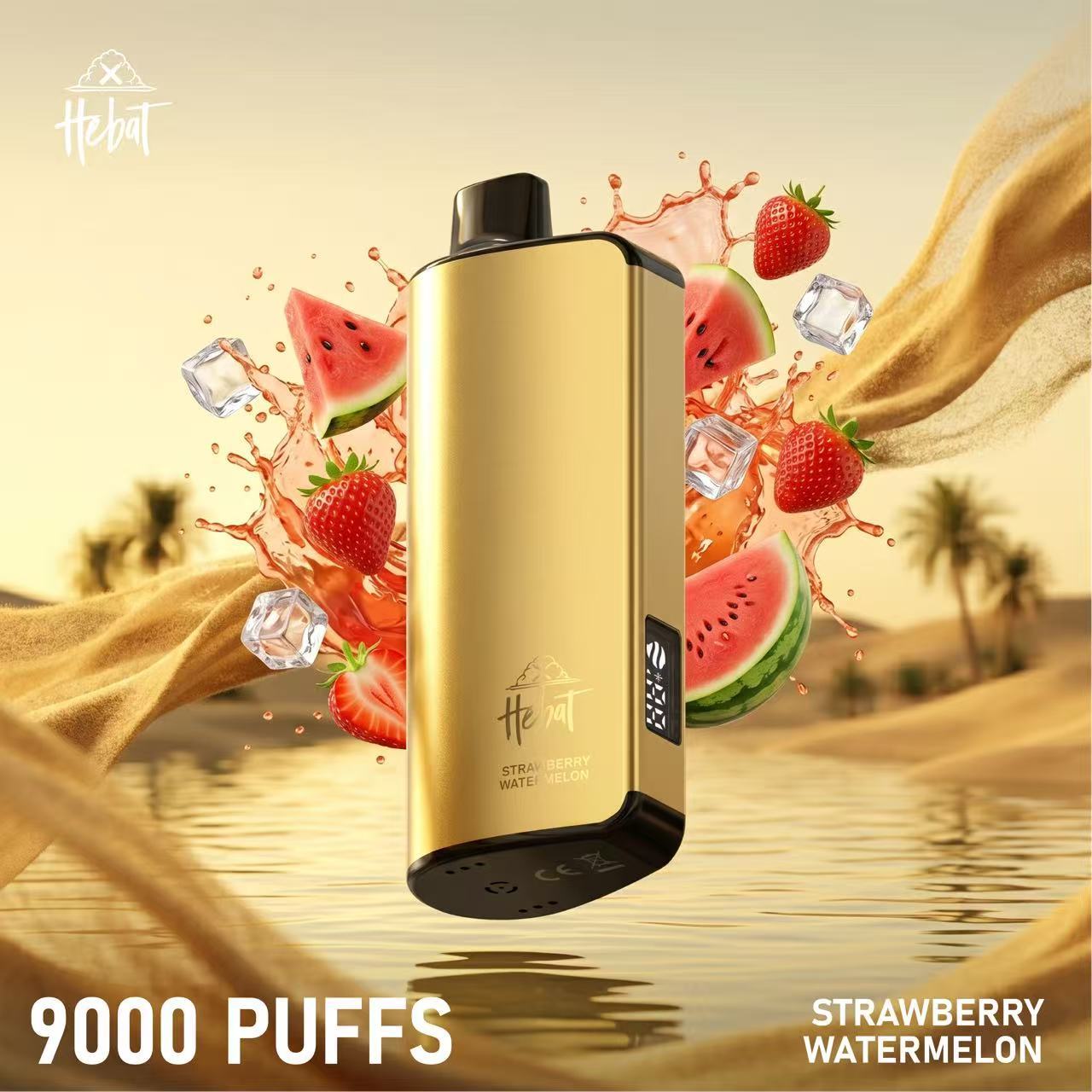 HEBAT 9000 Puffs Australia – 2350mAh Battery, 22ml E-Liquid, LED Display & 10 Flavours