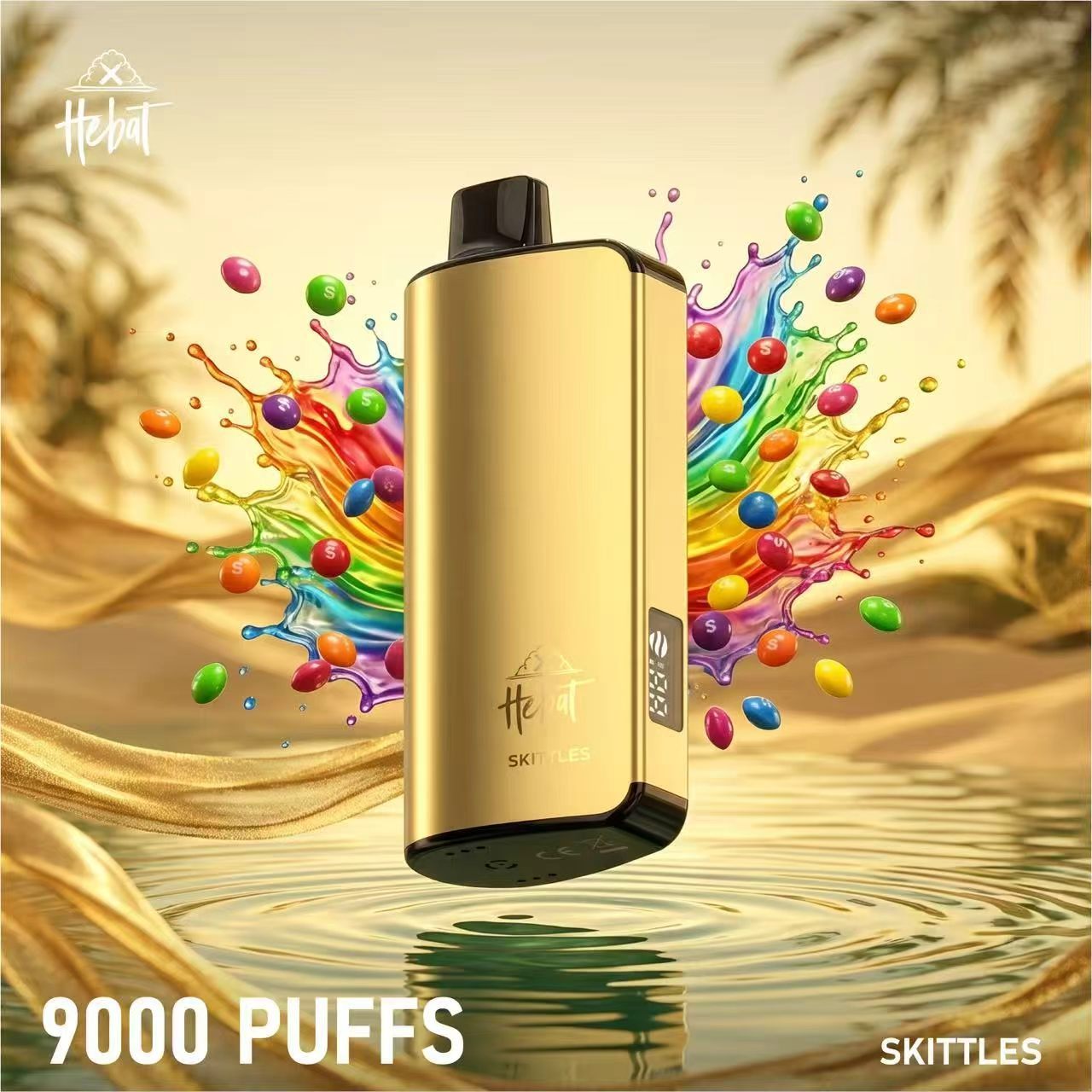 HEBAT 9000 Puffs Australia – 2350mAh Battery, 22ml E-Liquid, LED Display & 10 Flavours