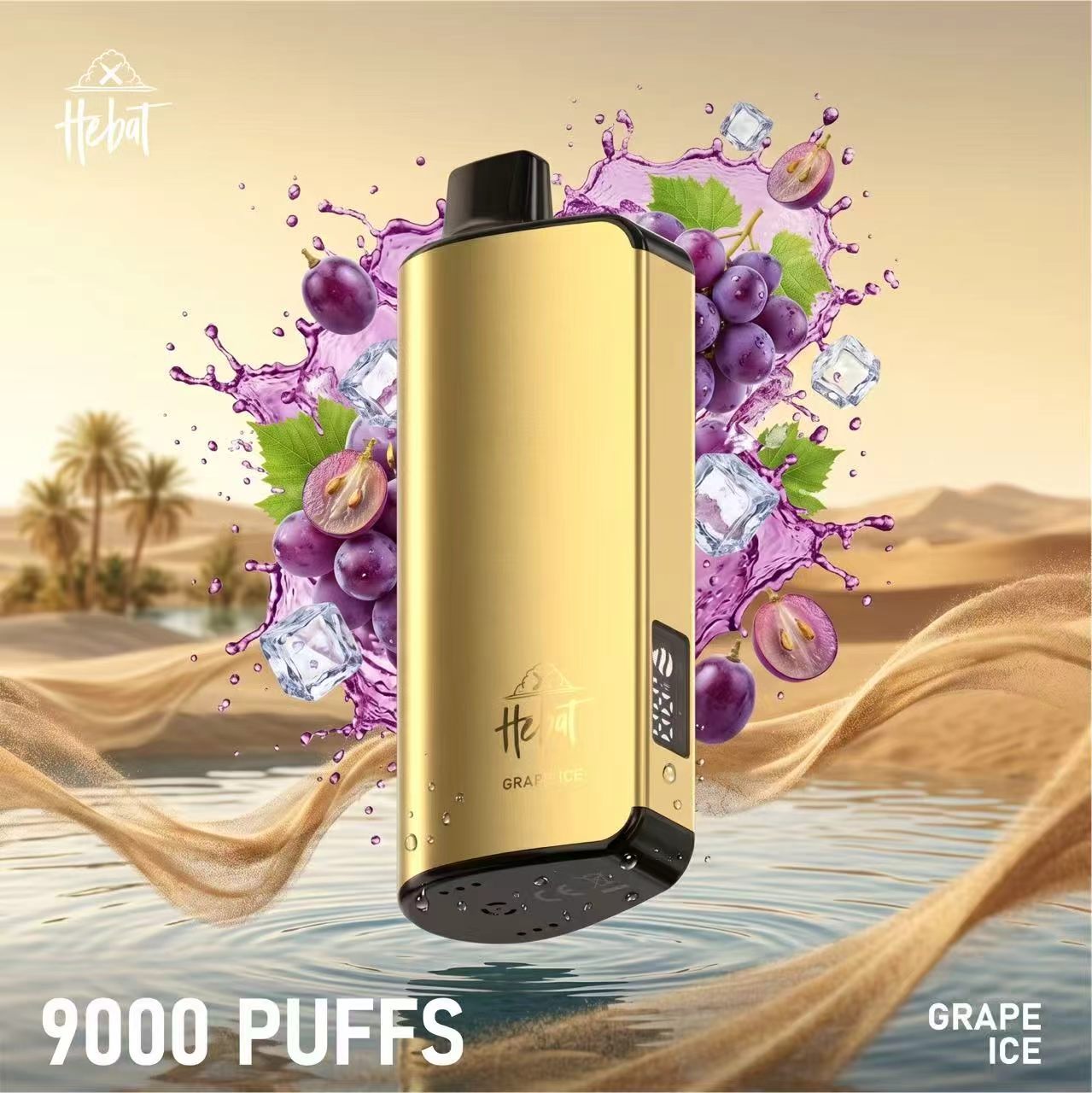 HEBAT 9000 Puffs Australia – 2350mAh Battery, 22ml E-Liquid, LED Display & 10 Flavours