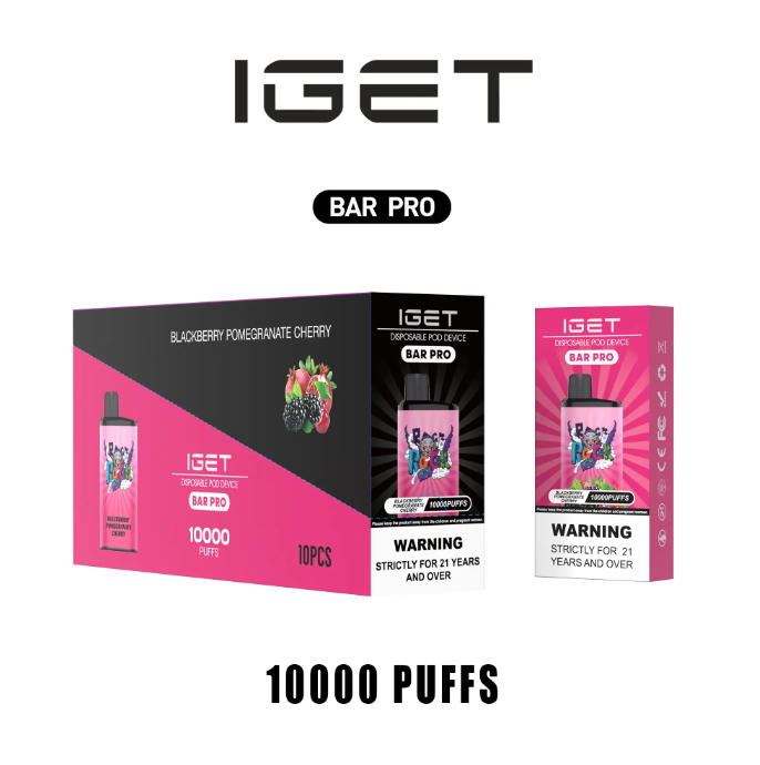 Cherry Pomegranate Disposable Vape Australia | IGET Bar Pro 10000 Puffs