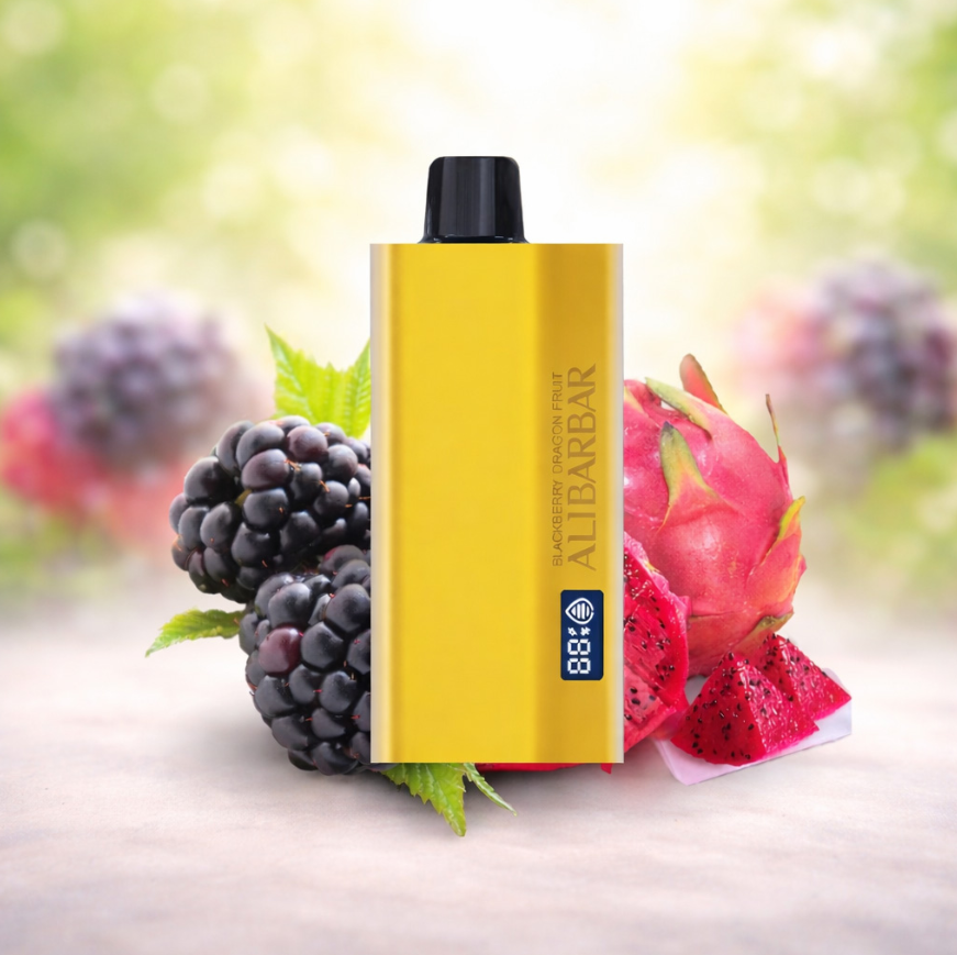 OVERSEAS WAREHOUSE |  BLACKBERRYDRAGONFRUIT VAPE  | Alibarbar TEQ 12000 Puffs Cool & Refreshing Vape