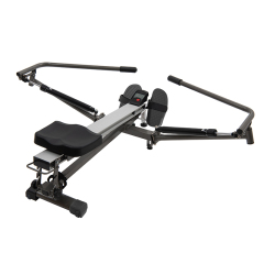 Adjustable Dual Hydraulic Resistance Exercise Rowing Machine,MY SHOP,Premium Commercial Water Resistance Rower with Dual Steel Rails