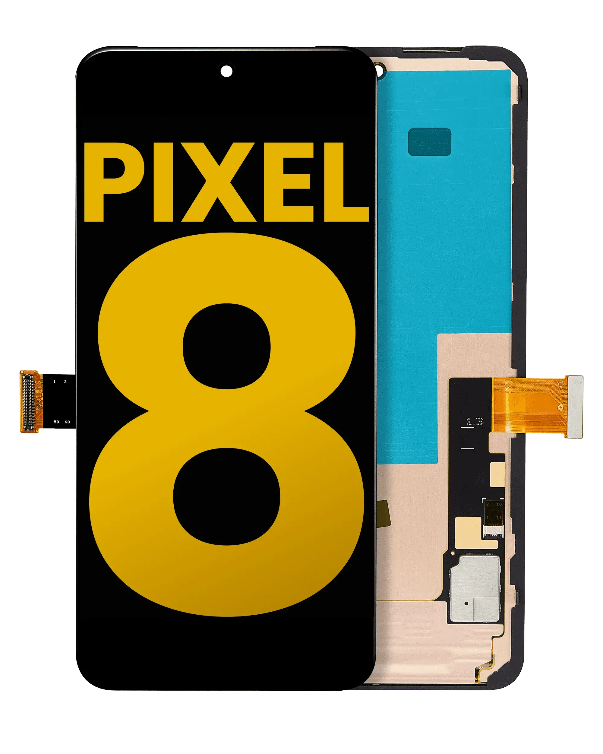 OLED Assembly With Frame (Without Fingerprint Sensor) For Google Pixel 8