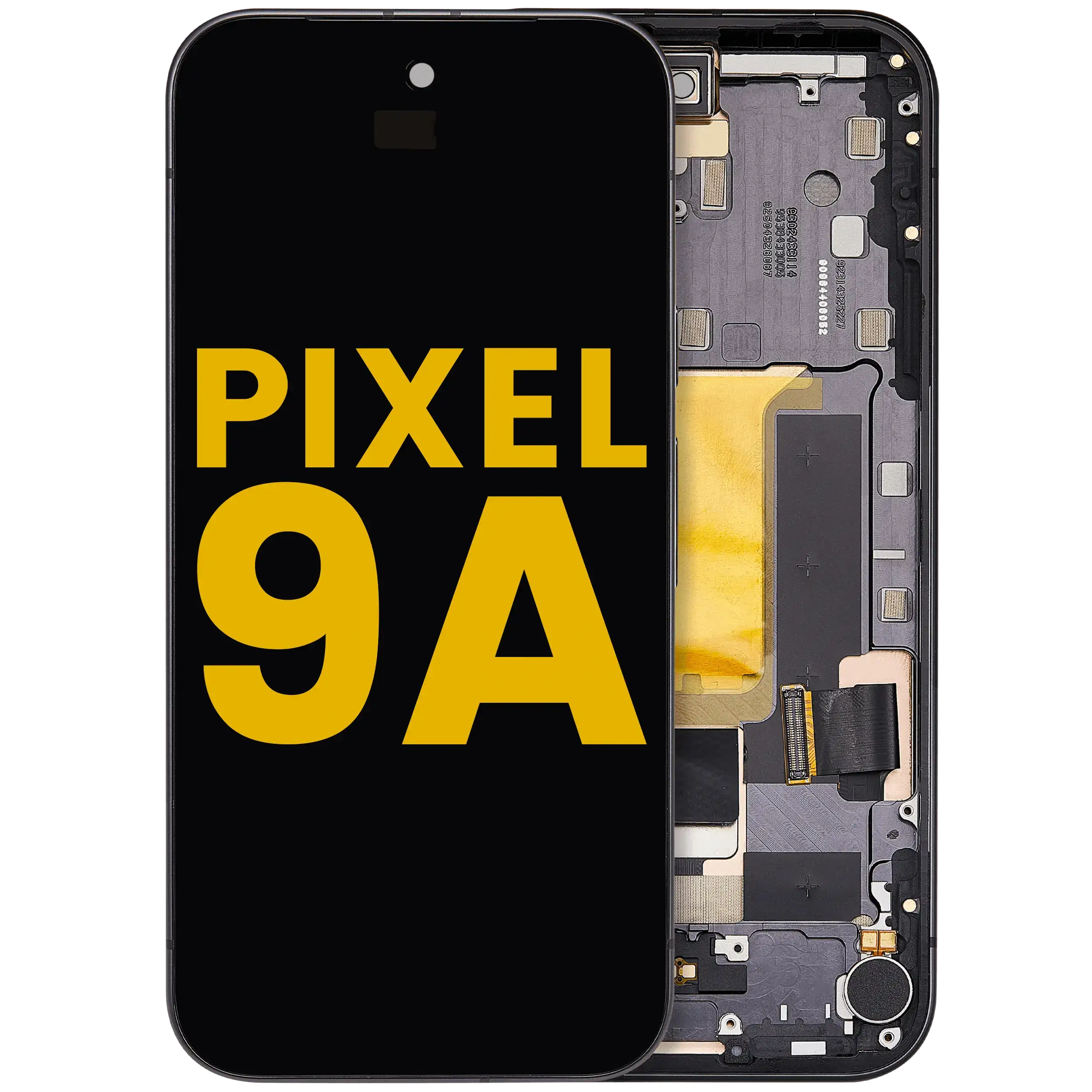OLED Assembly With Frame (With Fingerprint Sensor ) For Google Pixel 9A (Obsidian)