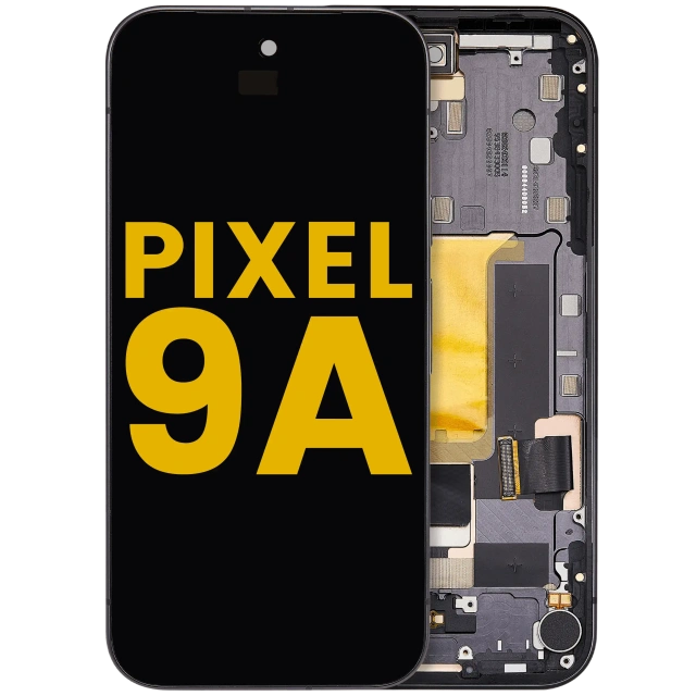 OLED Assembly With Frame (With Fingerprint Sensor ) For Google Pixel 9A (Obsidian)