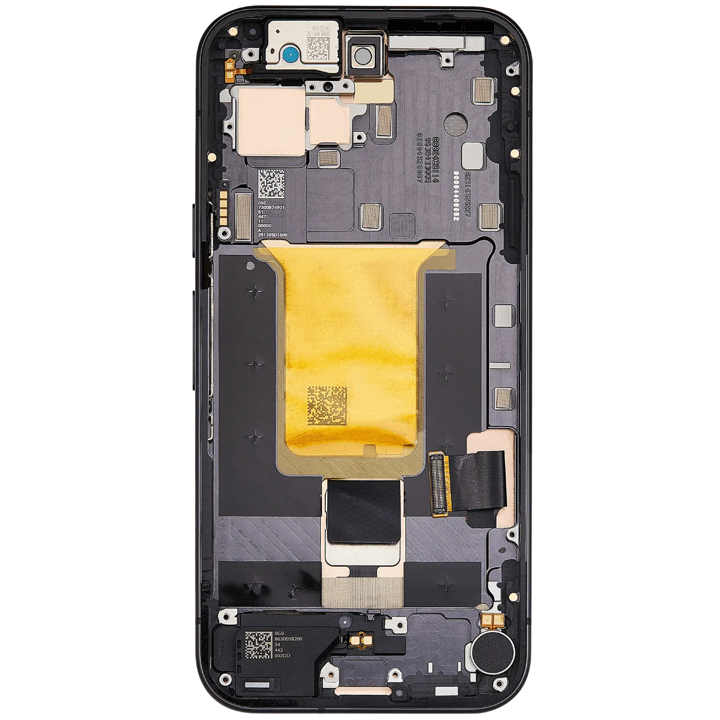 OLED Assembly With Frame (With Fingerprint Sensor ) For Google Pixel 9A (Obsidian)