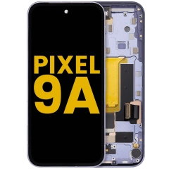OLED Assembly With Frame Compatible (With Fingerprint Sensor) For Google Pixel 9A (Iris)