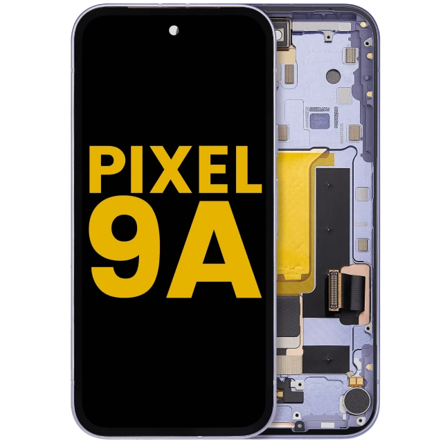 OLED Assembly With Frame Compatible (With Fingerprint Sensor) For Google Pixel 9A (Iris)