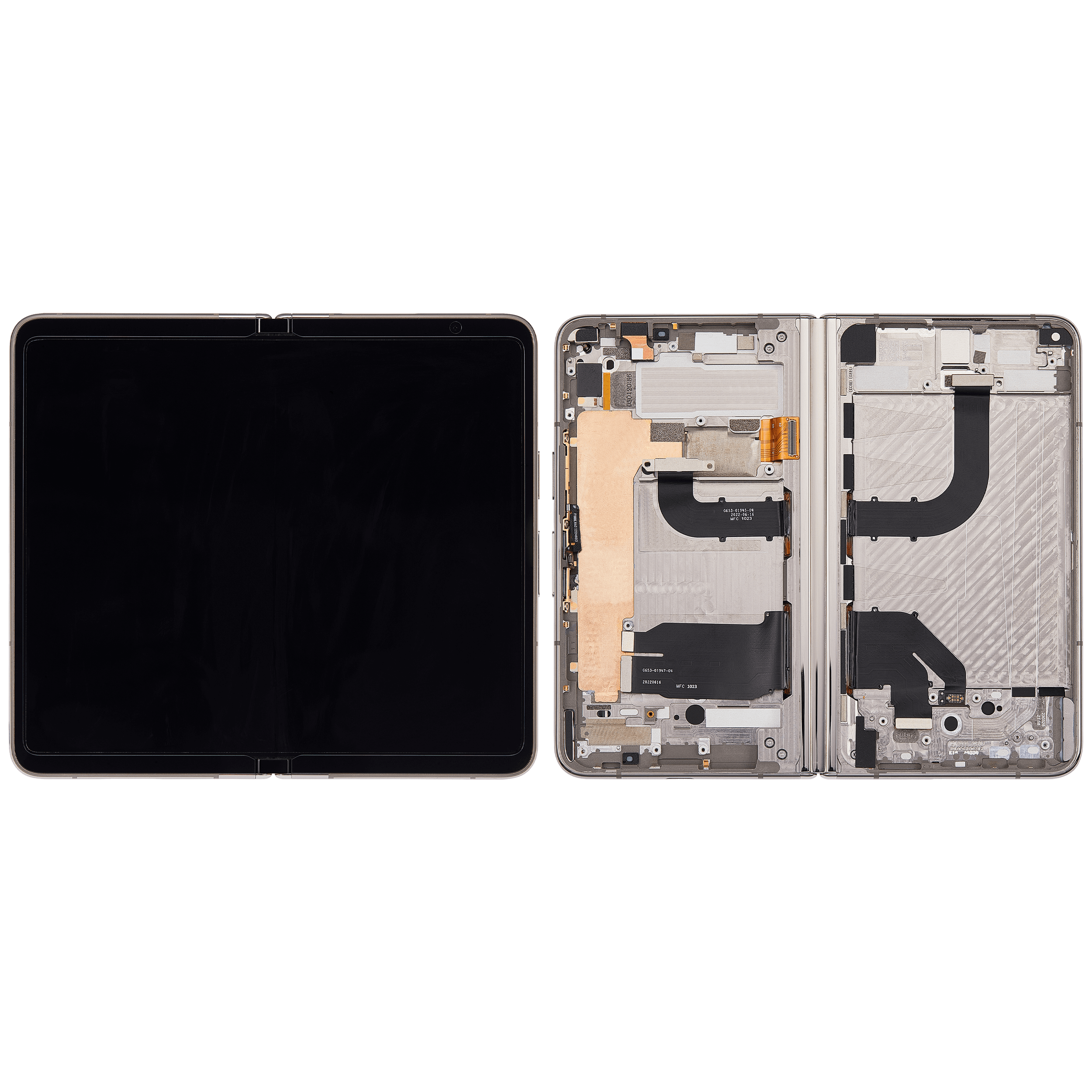 Built-In OLED Screen (Main Screen) Assembly (With Mid-Frame) For Google Pixel Fold