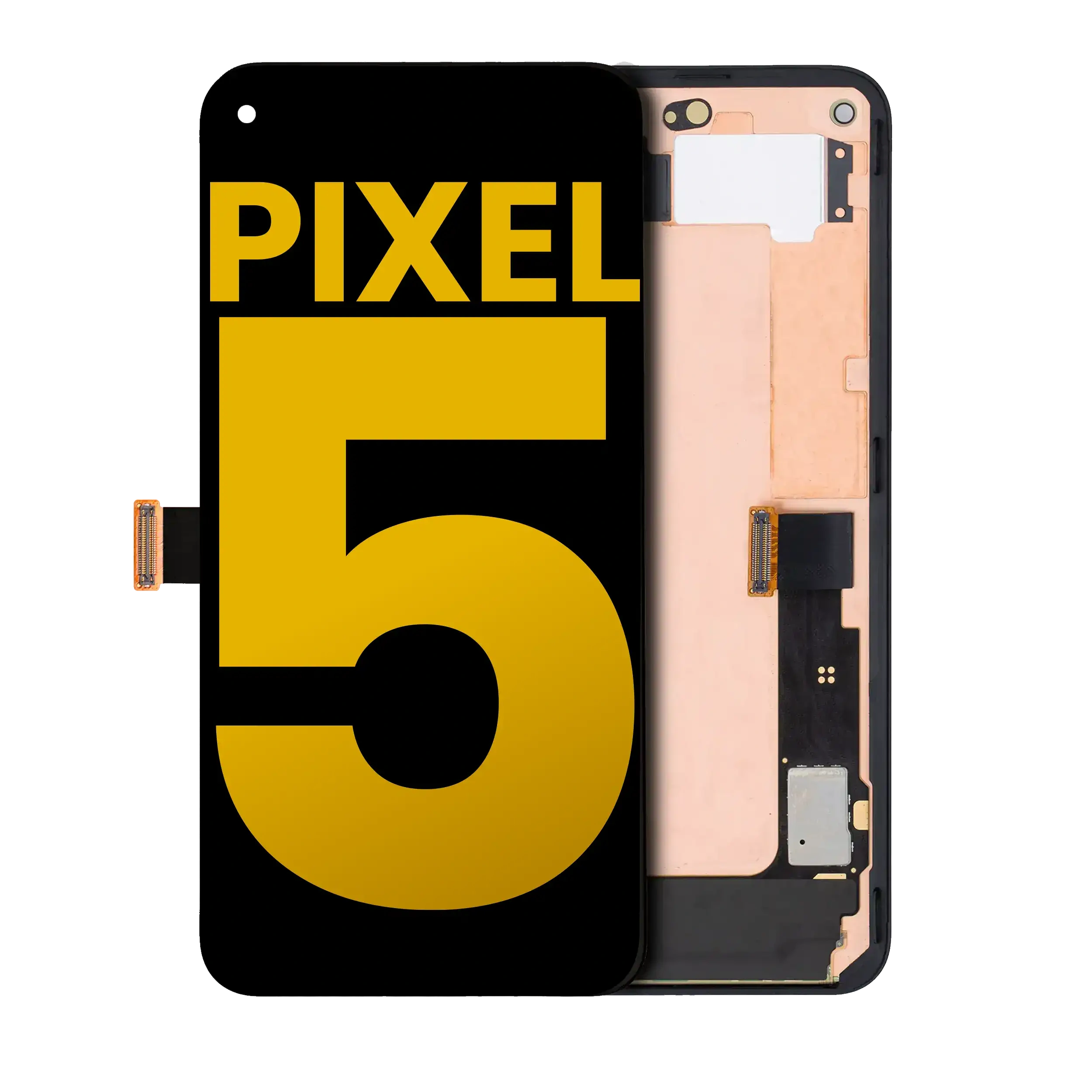 OLED Assembly With Frame For Google Pixel 5 (Just Black)