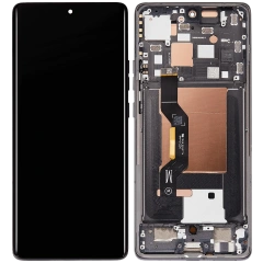 OLED Assembly With Frame For Motorola Moto Edge 50 (XT2407-3 / 2024) (Koala Gray)
