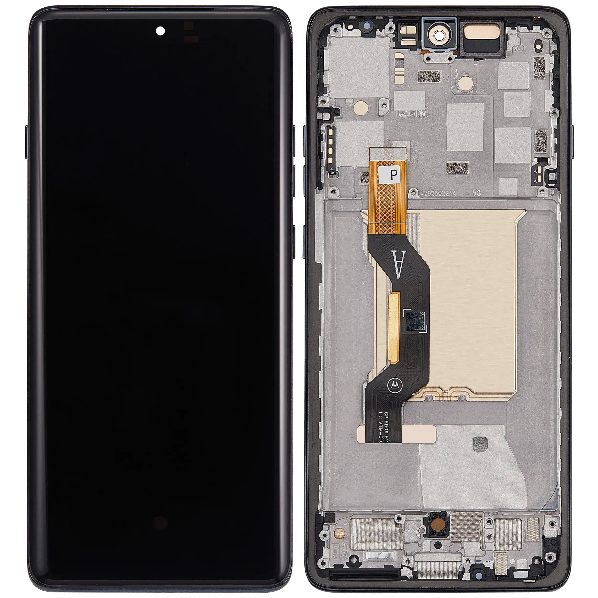 OLED Assembly With Frame For Motorola Moto Edge（XT2519 / 2025) (Deep Forest)
