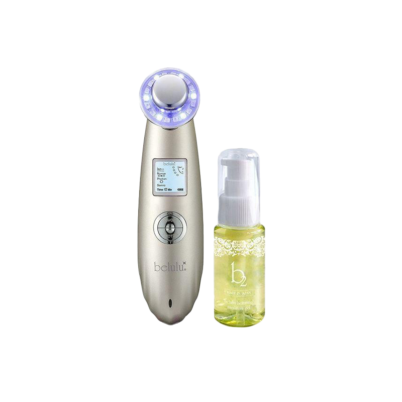 belulu classy Upgraded Version #Gold Lifting Tightening and Introducing RF Beauty Device + Beauty Serum Set KRD1007N-GD