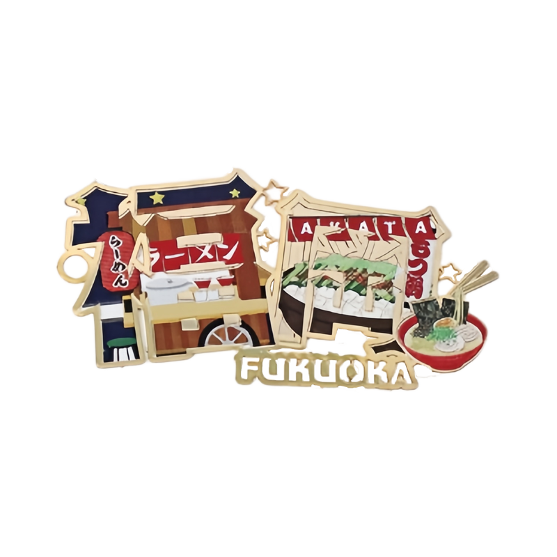 Oriental Precision Industry Japanese City Special Bookmark #Fukuoka 1pc Travel Souvenir/Fukuoka Specialty
