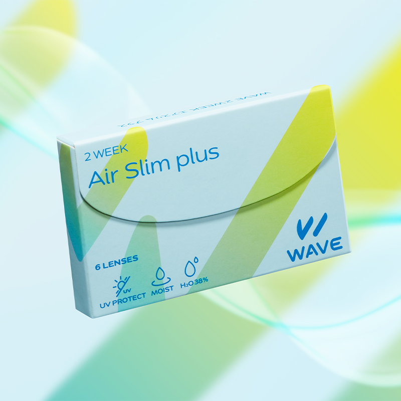 WAVE PLUS 2Week Clear Contact Lenses 6 Pieces