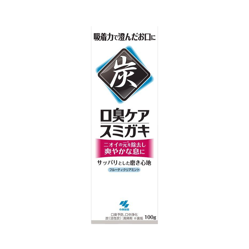 Kobayashi Pharmaceutical Fresh Breath Bad Breath Care Anti-Tartar Charcoal Toothpaste 100g