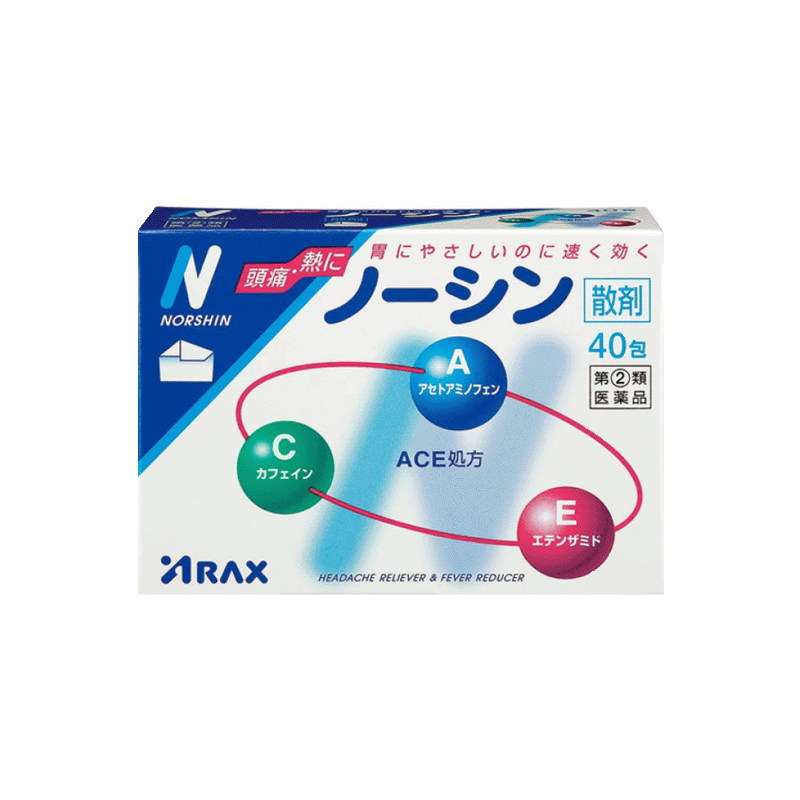 ARAX Nothin relieves physiological pain/headache/toothache/cold fever, antipyretic and analgesic agent, 40 packets, gentle and non-irritating to the stomach.
