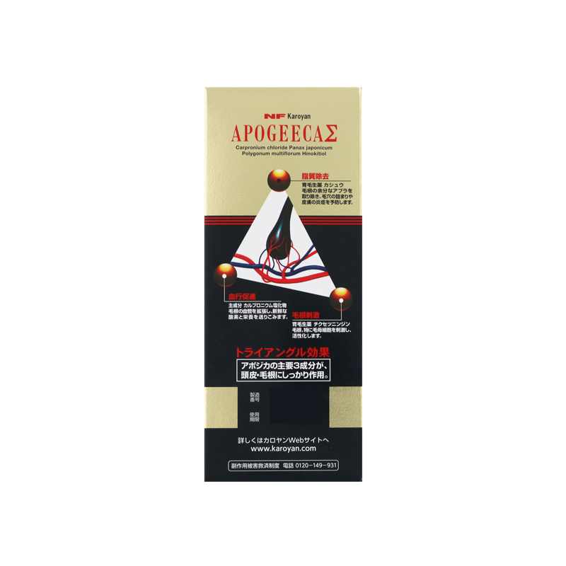 First, Sanofi NF Apogica series hair growth lotion fragrance-free 200ml promotes hair growth/prevents hair loss.