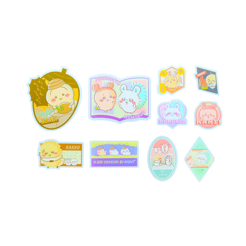 SUN-STAR Sun chiikawa Removable Sticker Pack Yellow 10 Pieces