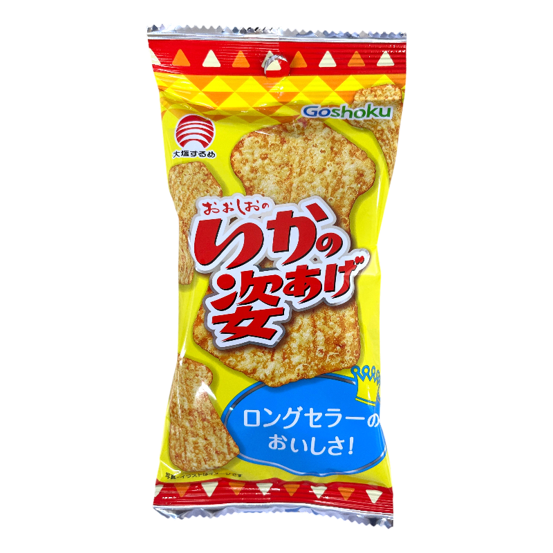 Goshoku Squid Oil Crispy Chips Original Flavor Bagged 4 Pieces