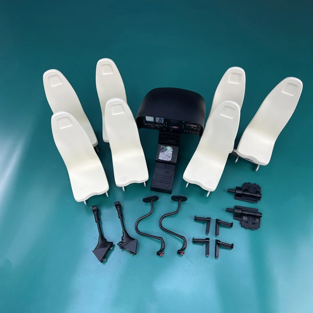 Roban 800 Size EC130 Fuselage Spare Parts - Nose Cover Window Tail Landing Gear Wood Spacers Replacement