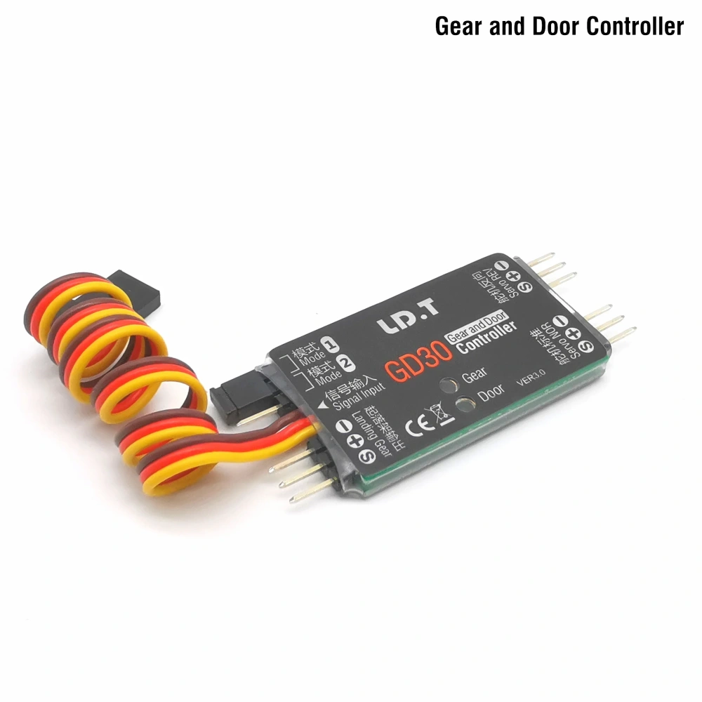 GD30 Landing Gear and Door Sequencer Controller for RC Airplane Fixed Wing Retractable System with Servo Control