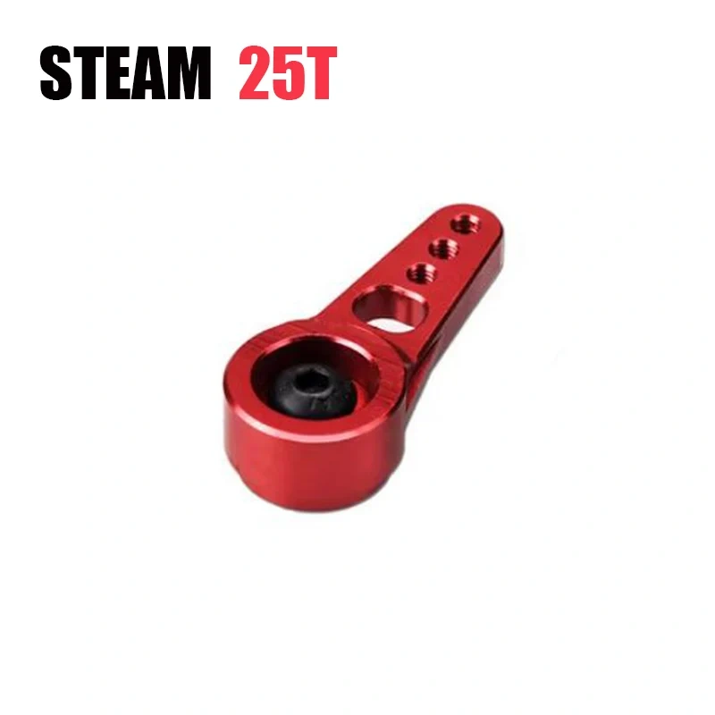 Steam 25T Frangible Servo Arm Set MK6014-2 Red MK6016 - Metal Breakaway Servo Saver for RC Car Crawler