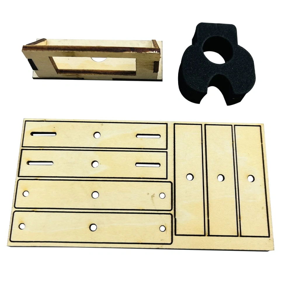 Roban 470 Airwolf Fuselage Spare Parts - Nose Cover Window Tail Landing Gear Wood Spacers Replacement