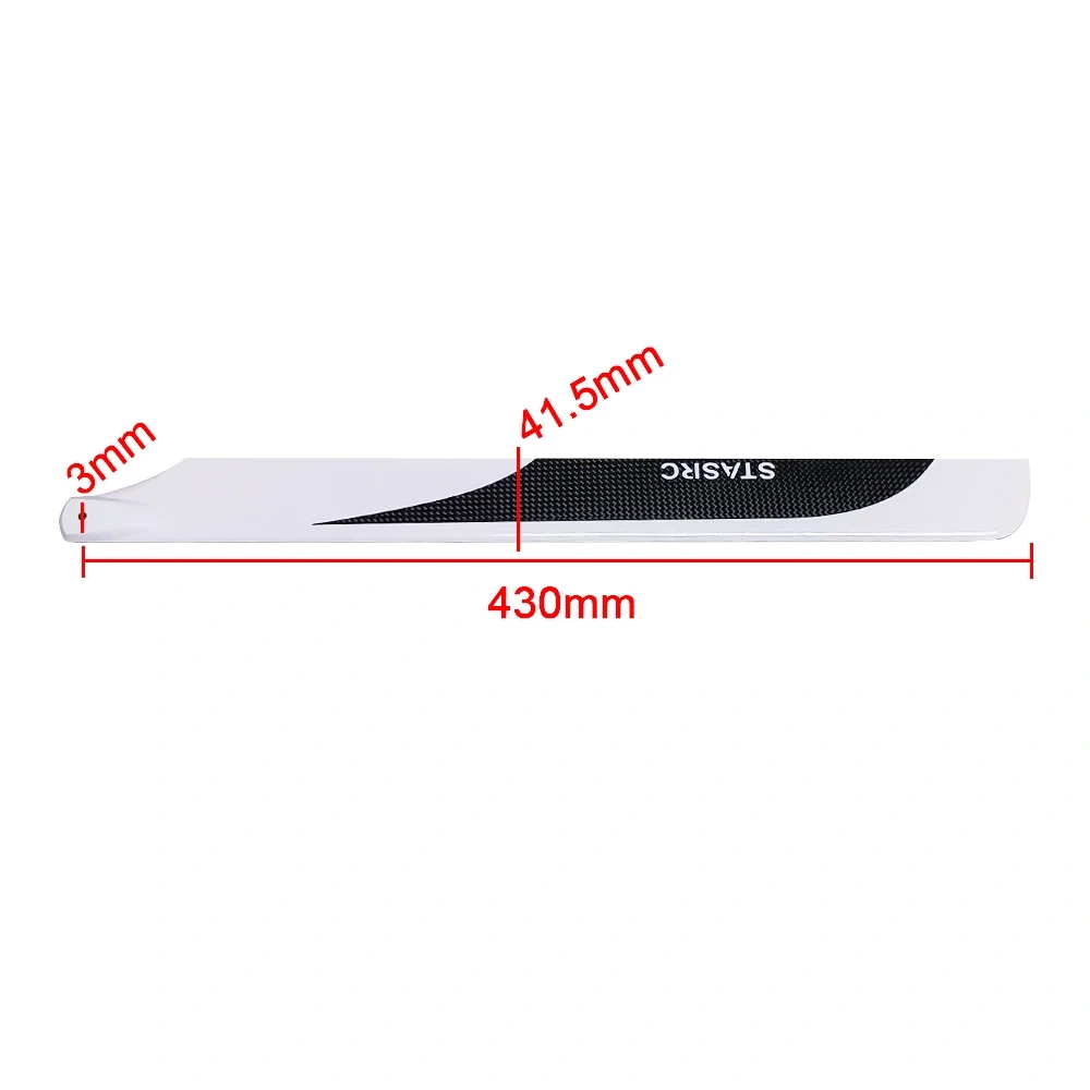 XAERO 430mm Carbon Fiber Main Rotor Blades for Align T-REX 500 500E 500X 500L Dominator DFC Helicopter RC Parts
