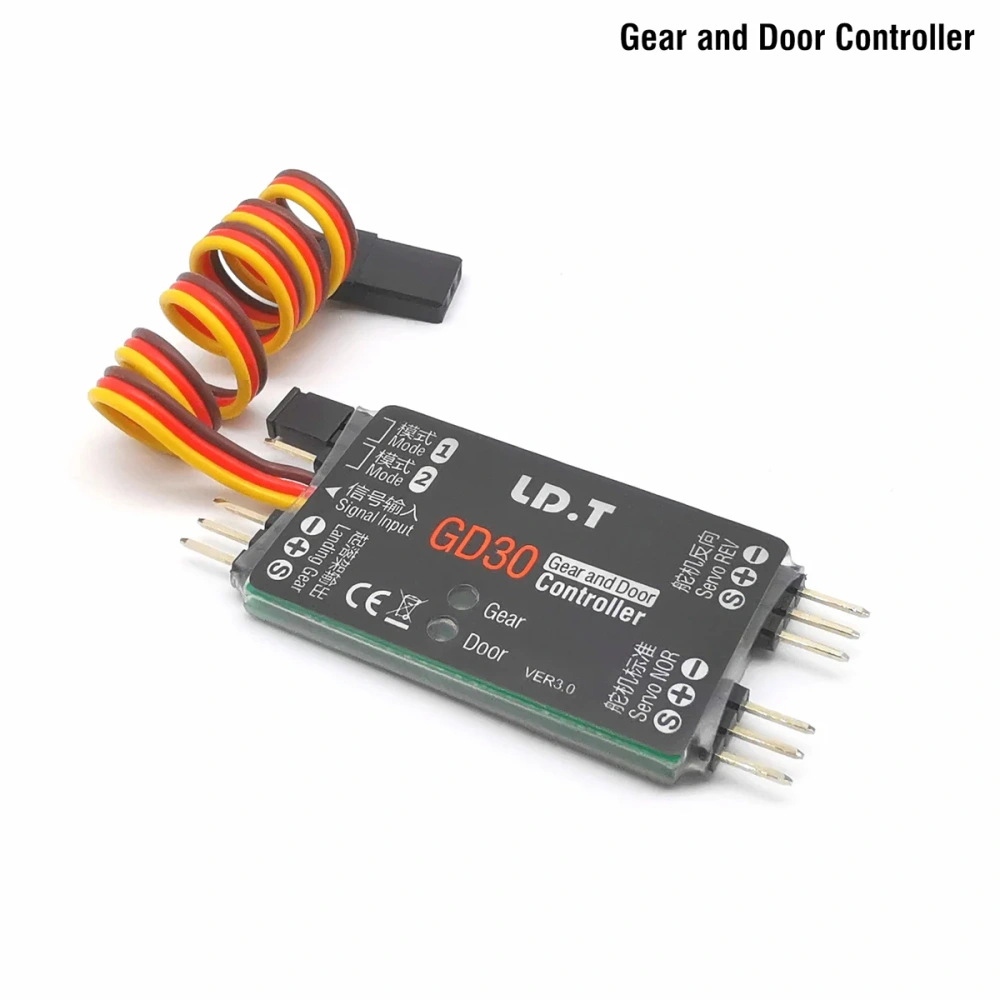 GD30 Landing Gear and Door Sequencer Controller for RC Airplane Fixed Wing Retractable System with Servo Control