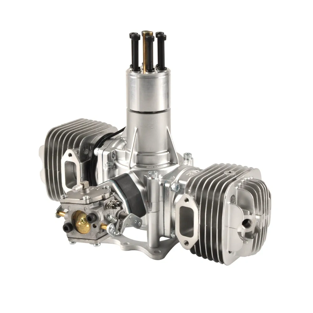 DLE 120CC Twin Cylinder Two Stroke Side Exhaust Gas Engine for RC Airplane