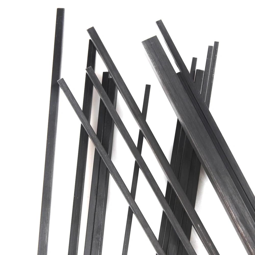 5pcs Carbon Fiber Square Tube High Strength Length 500mm Outer Diameter 3mm 4mm 5mm 10mm For DIY RC Model