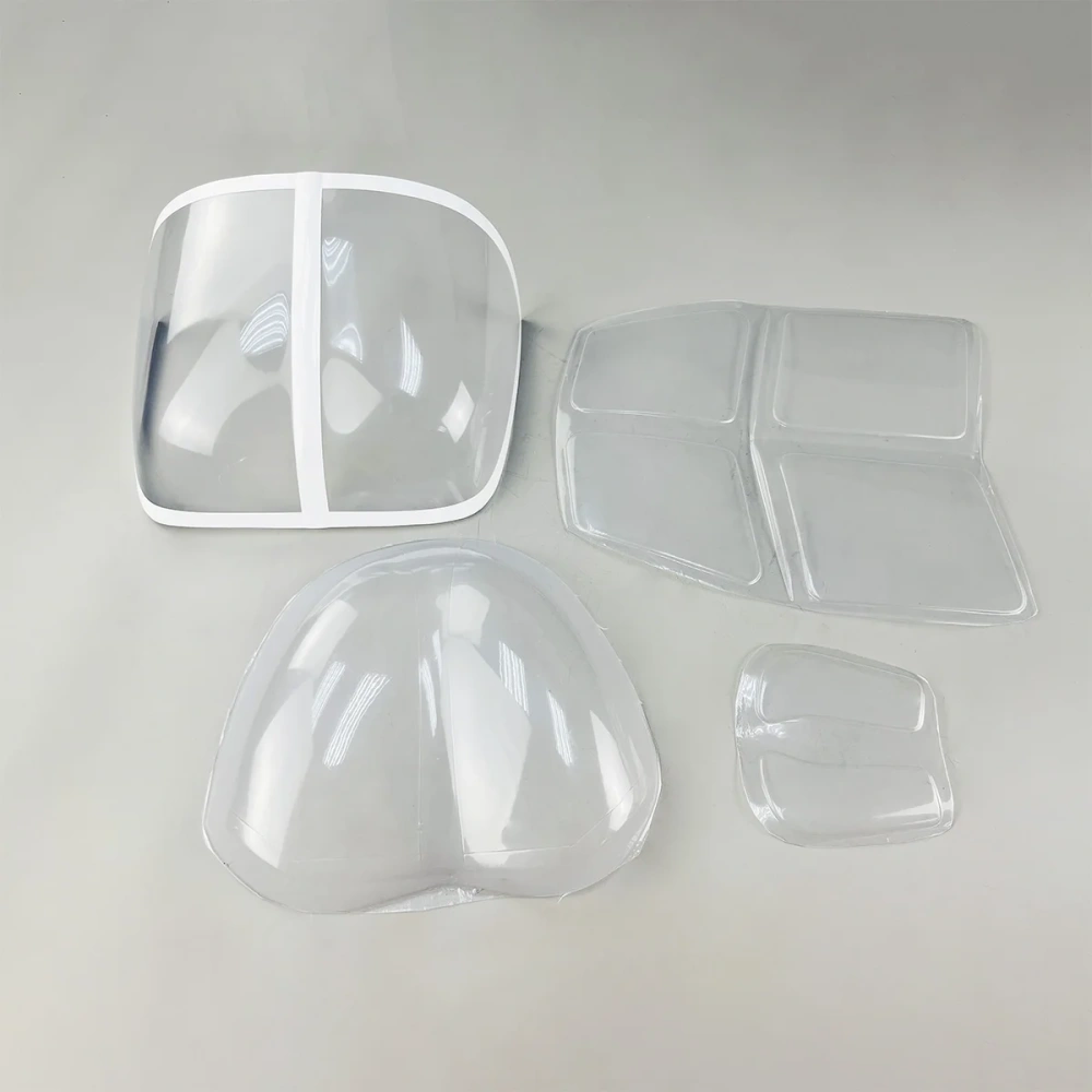 Roban 700 Size Bell 206 Fuselage Spare Parts - Nose Cover Window Tail Landing Gear Wood Spacers Replacement