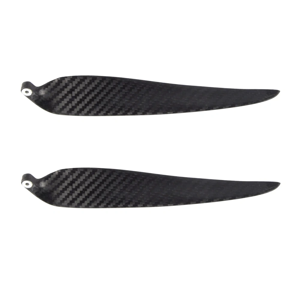 XAERO 1 Pair 9.5-18 Inch Carbon Fiber Twill Folding Propeller Light Weight for RC Airplane High Performance