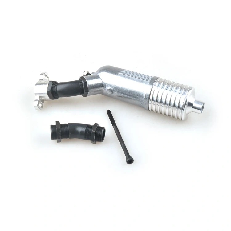 4-Stroke RC Engine Exhaust Pipe Tuned Muffler for 50-120cc Nitro/Gas Airplanes Aluminum Silence System