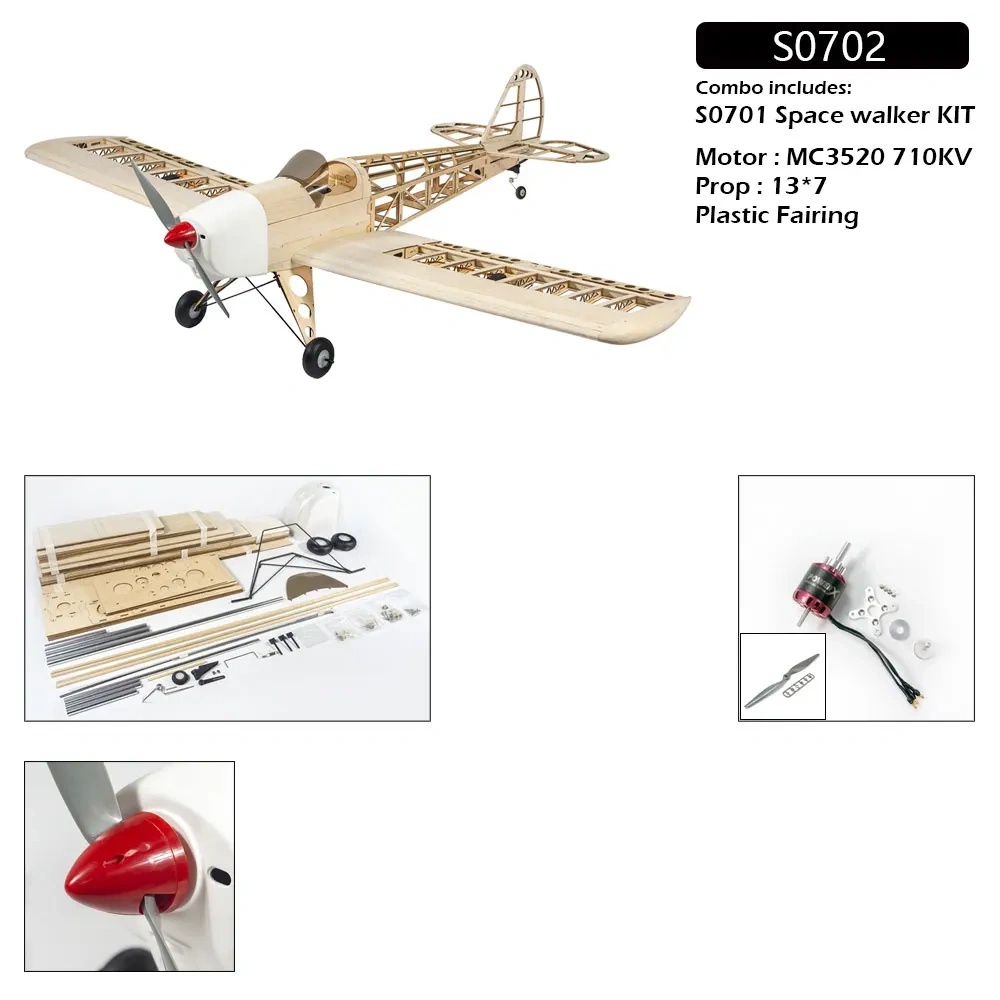 XAERO New 1.65M Spacewalker RC Plane Kit Electric/Gas Powered with Full Accessories DIY Assembly Trainer Aircraft